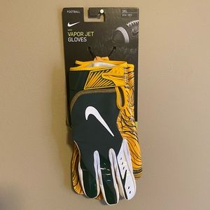 Nike Vapor Jet 5 Gloves Packers Size 3XL